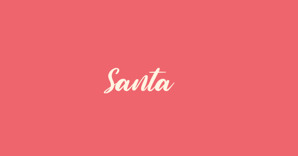 Santa & Christmas font thumb